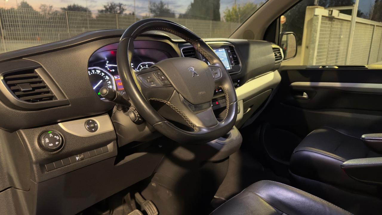 PEUGEOT TRAVELLER 2.0 BLUEHDI LONG BUSINESS VIP 177CV - OTTO POSTI, SEDILI IN PELLE ELETTRICI RISCADABILI, TETTO