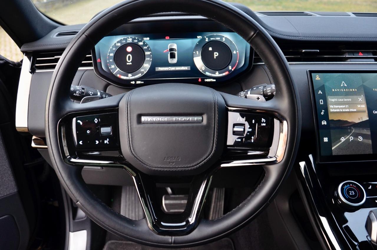 LAND ROVER RANGE ROVER SPORT 3.0d i6 MHEV DYNAMIC SE AWD 300cv AUTO, GARANZIA UFF LAND ROVER, UNICOPROPRIETARIO, UFF ITALIANA, SERVICE LAND ROVER, TETTO, HI-FI MERIDIAN, 23", PERMUTE
