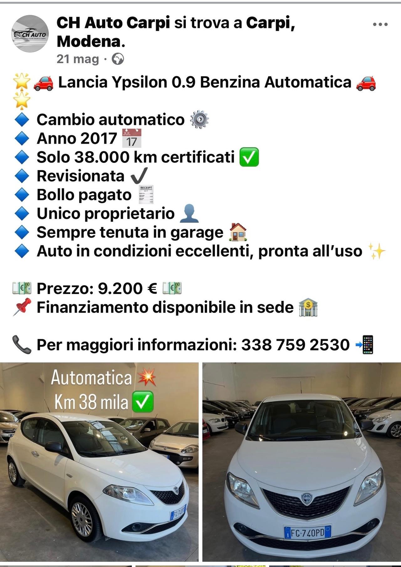 Lancia Ypsilon Twinair