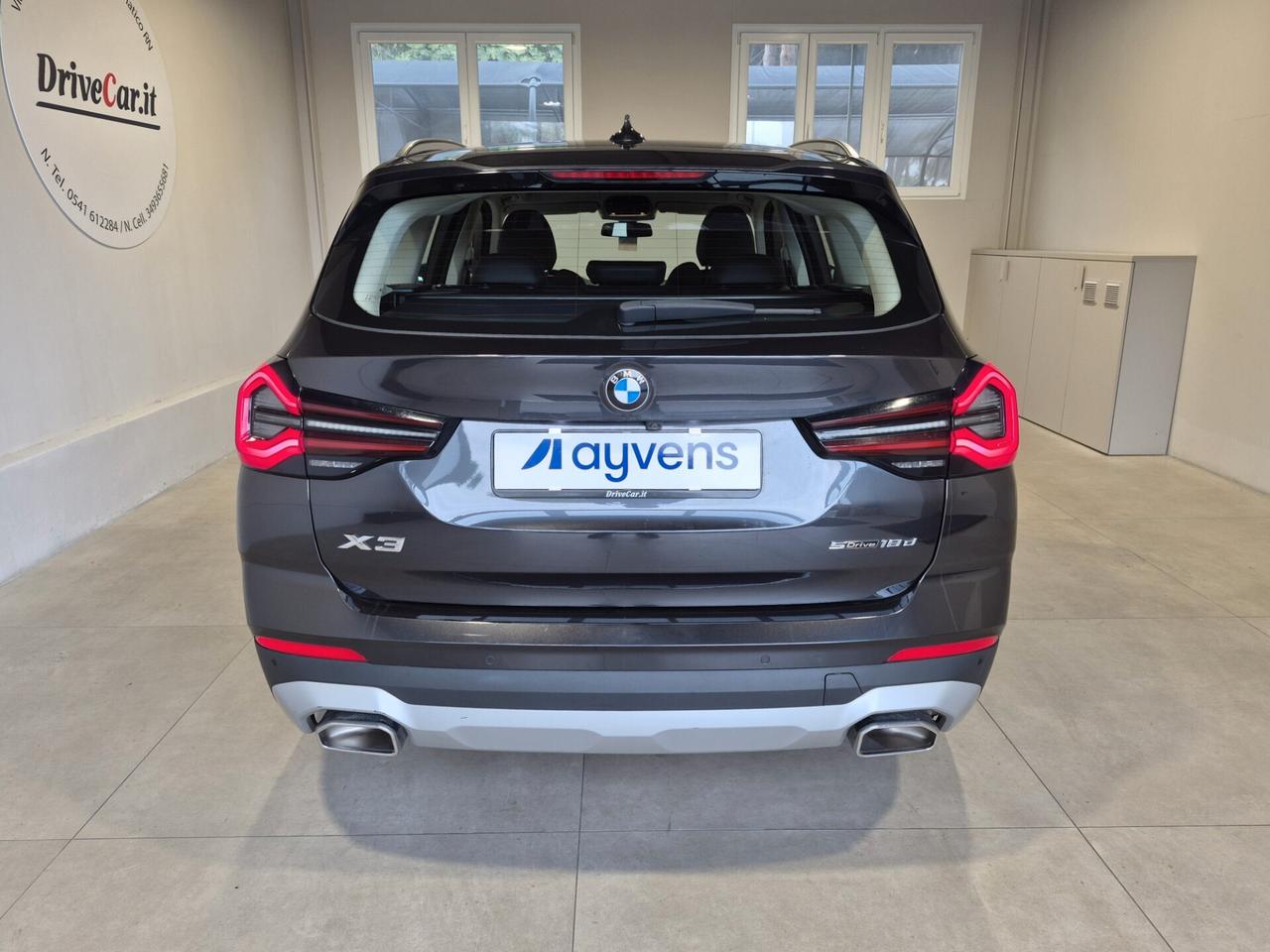 BMW X3 SDRIVE 18D MHEV AUTO LED PELLE C.18 APPLE CAR PLAY/ANDROID AUTO 360° COCKPIT PLUS SED. SPORT ELETT. RISCALDABILI