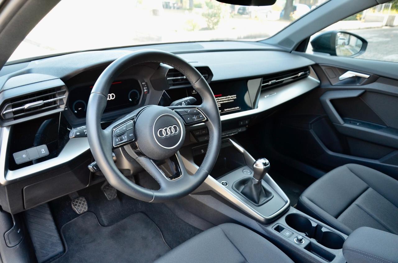 AUDI A3 SPORTBACK 35 1.5 TFSI BUSINESS 150cv MANUALE, PARI AL NUOVO, UNICOPROPRIETARIO, IVA ESPOSTA, SERVICE AUDI, UFF ITALIANA, BOLLO 6/27, PERMUTE