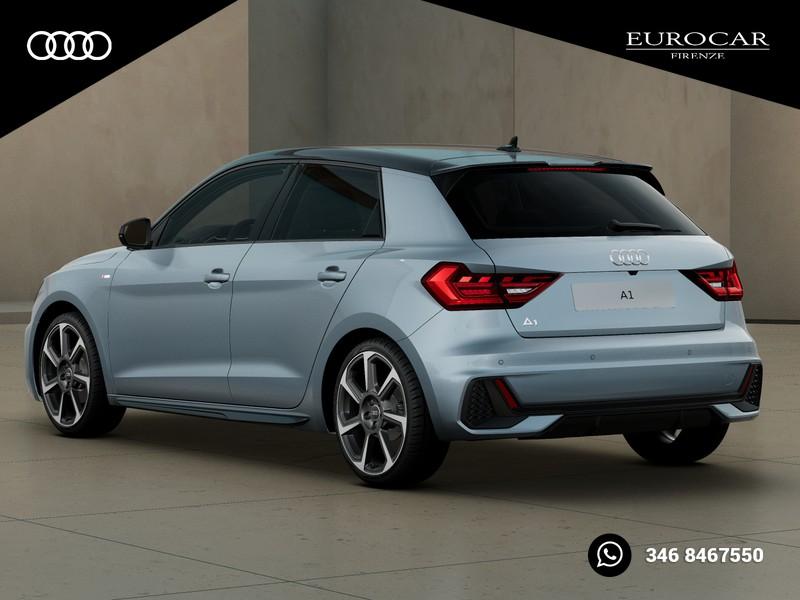 Audi A1 sportback 30 1.0 tfsi identity black 116cv s-tronic