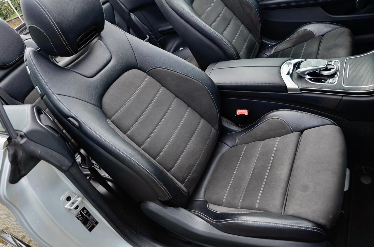 MERCEDES-BENZ CABRIO C 180 PREMIUM AMG 156cv AUTO, SERVICE MERCEDES, NAVI, FRANGIVENTO, PERMUTE