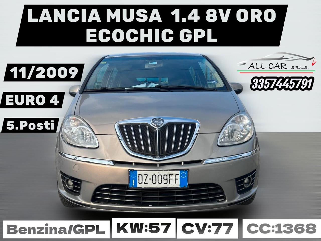 Lancia MUSA 1.4 Oro 8V- Ecochic GPL