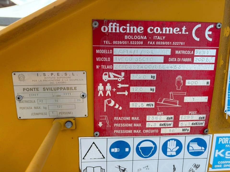 Iveco Daily 35C10 12300km telescopico