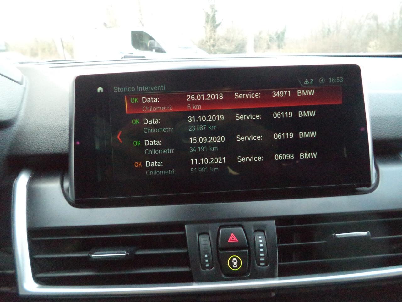 Bmw 2er Active Tourer 218d Sport AUTOMATICA 8 MARCE TAGLIANDI BMW
