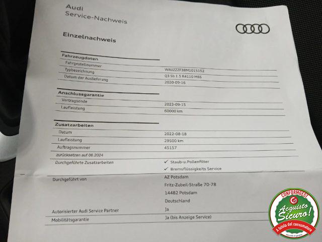 AUDI Q3 SPB 35 TFSI S line edition IN ARRIVO