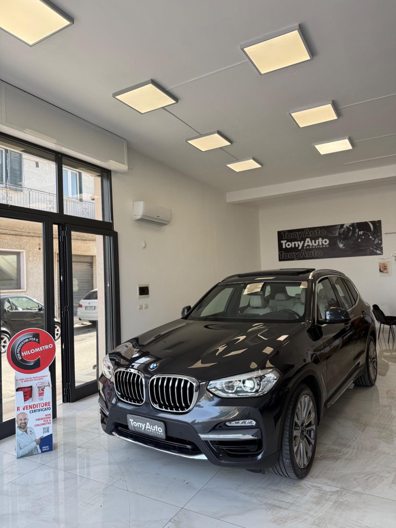 Bmw X3 xdrive20d Luxury Line TETTO APRIBILE,LUCI SOFFUSE INTERNE,NAVI,INTERNI IN PELLE BEIGE,KM CERTIFICATI
