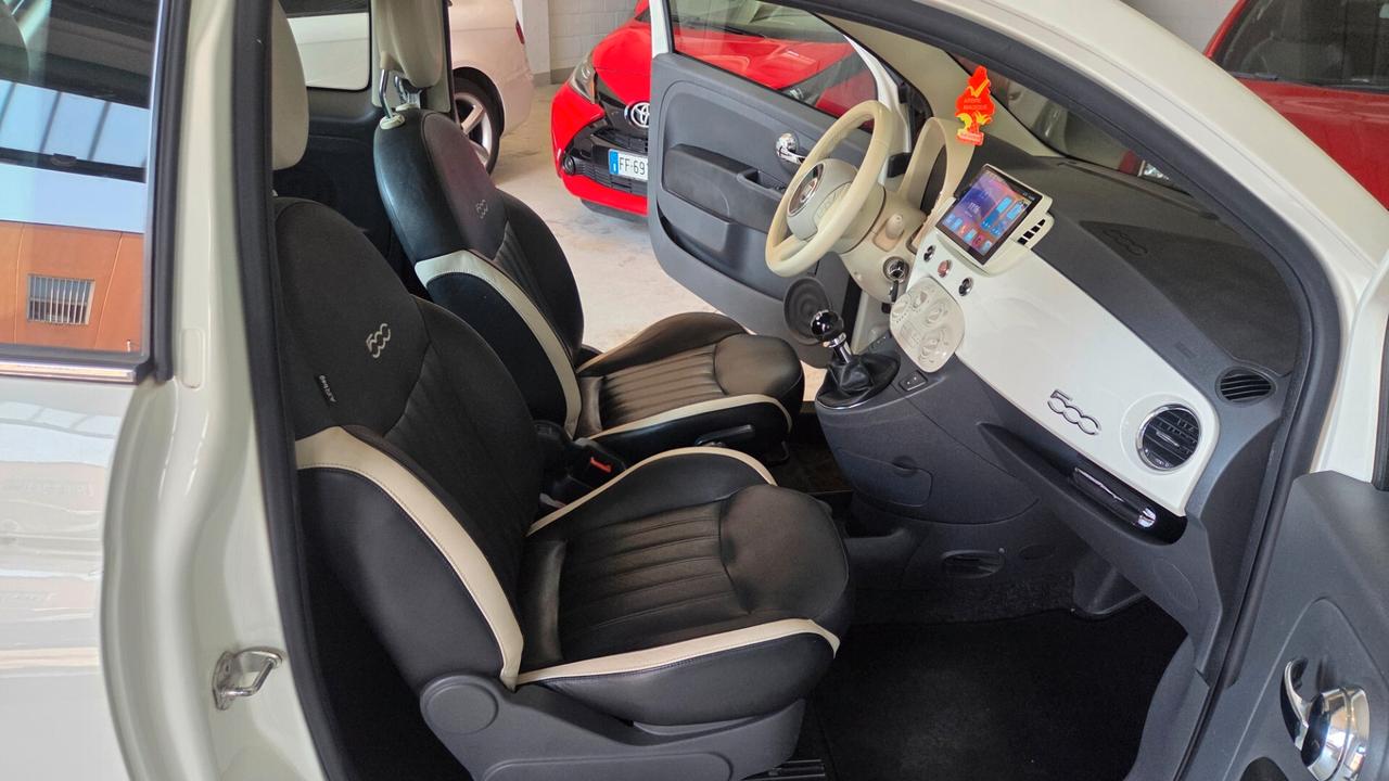 Fiat 500 1.2 GQ interni pelle