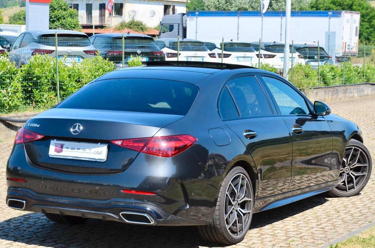 MERCEDES-BENZ C 220d MHEV PREMIUM PRO AMG LINE 200cv AUTO, UNICOPROPRIETARIO, EURO 6D, UFF ITALIANA, SERVICE UFF MERCEDES, TETTO, HI-FI BURMESTER, DIGITAL LIGHT, PERMUTE