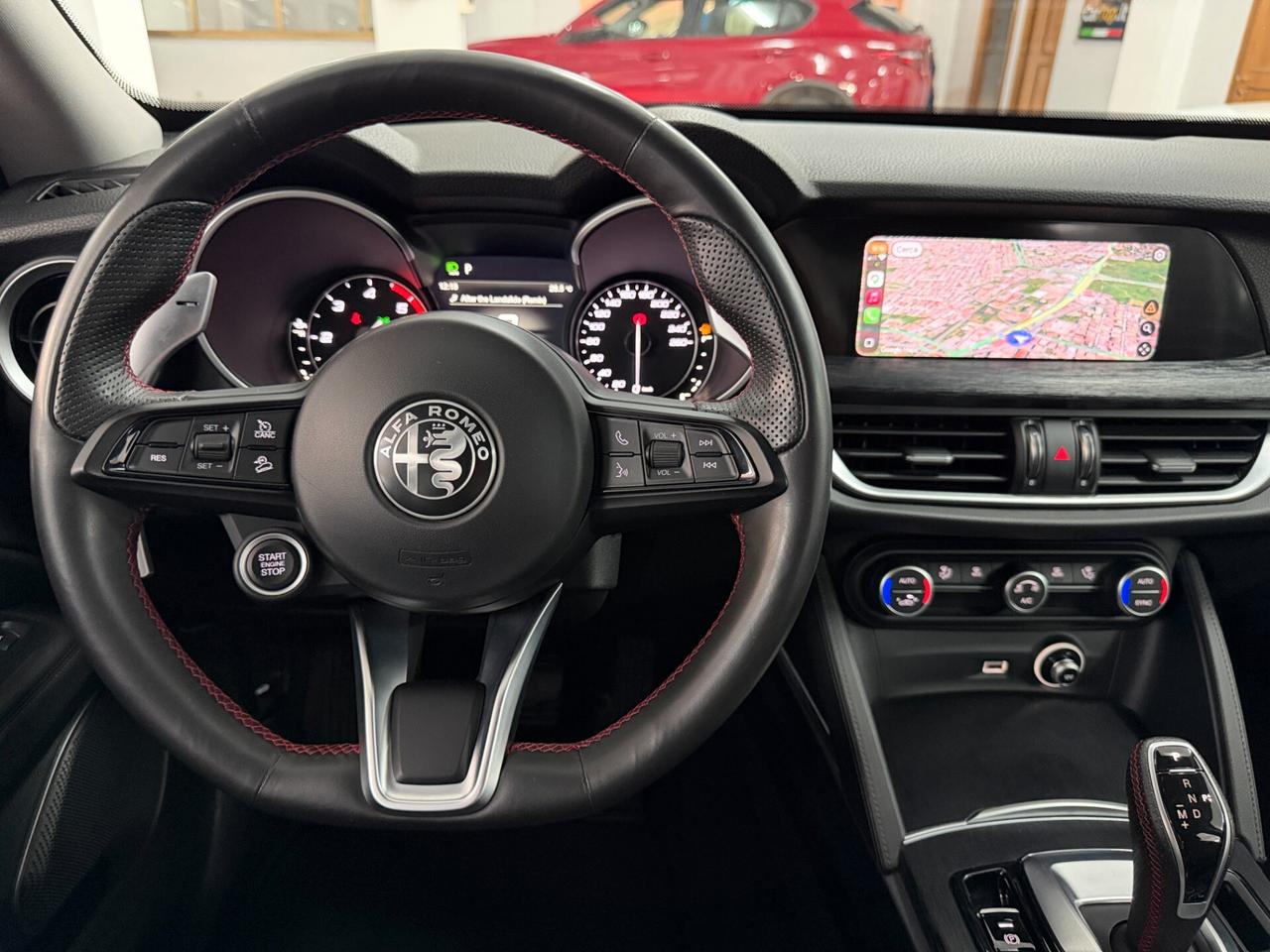 Alfa Romeo Stelvio 2.2 TD 160 CV ROSSO EDIZIONE CERCHI 19" PADDLE PINZE ROSSE RETROCAMERA DISTRIBUZIONE ESEGUITA FRENI