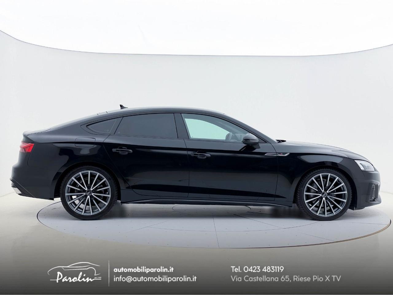 Audi A5 Sportback 40 2.0 tdi mhev S-Line edition S-tronic Black pack-Telecamera-B&O
