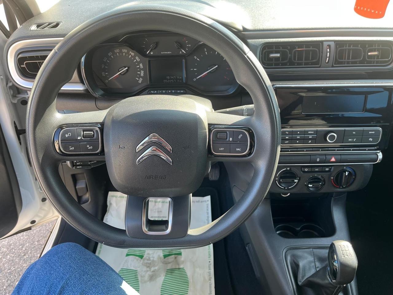 Citroen c3-1.5 hdi/100 cv-km 52000-2020