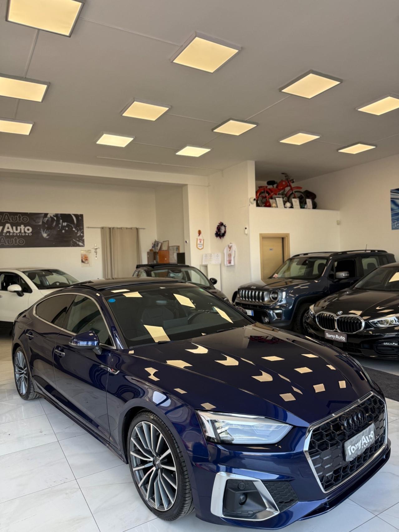 Audi A5 SPB 40 TDI S.LINE EDITION TETTO APRIBILE,VIRTUAL COCKPIT, PACCHETTO LUCI SOFFUSE INTERNE,TELECAMERA
