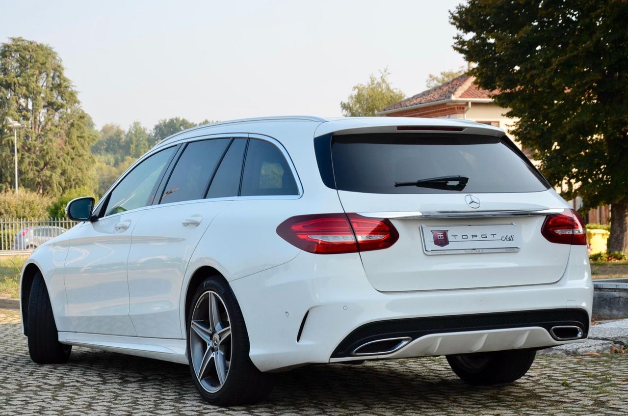 MERCEDES-BENZ C220d SW PREMIUM 170cv AUTO, UFF ITALIANA, EURO 6B, FULL LED, NAVI, PELLE, PERMUTE