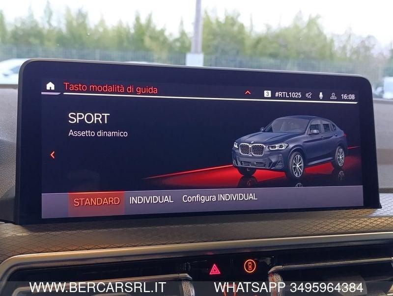 BMW X4 X4 xDrive20d 48V Msport*TETTO*HEAD UP DISPLAY*TELECAMERA*BMW LIVE COCKPIT*