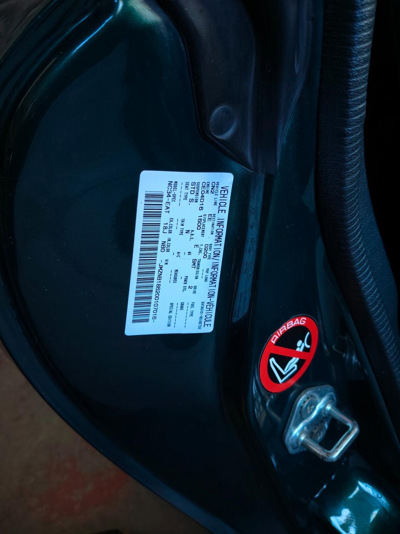 MAZDA MX-5 ISCRITTA ASI PERFETTA!!!!