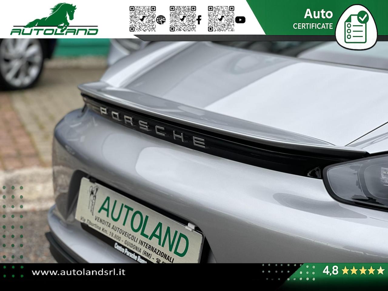 Porsche 718 Cayman 2.0 300cv pdk UNIPRO UFFICIALE