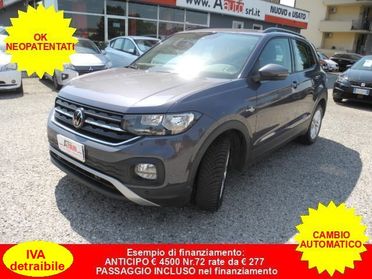 VOLKSWAGEN T-Cross 1.0 TSI 110cv DSG Style -Ok NEOPAT.- Prezzo Reale
