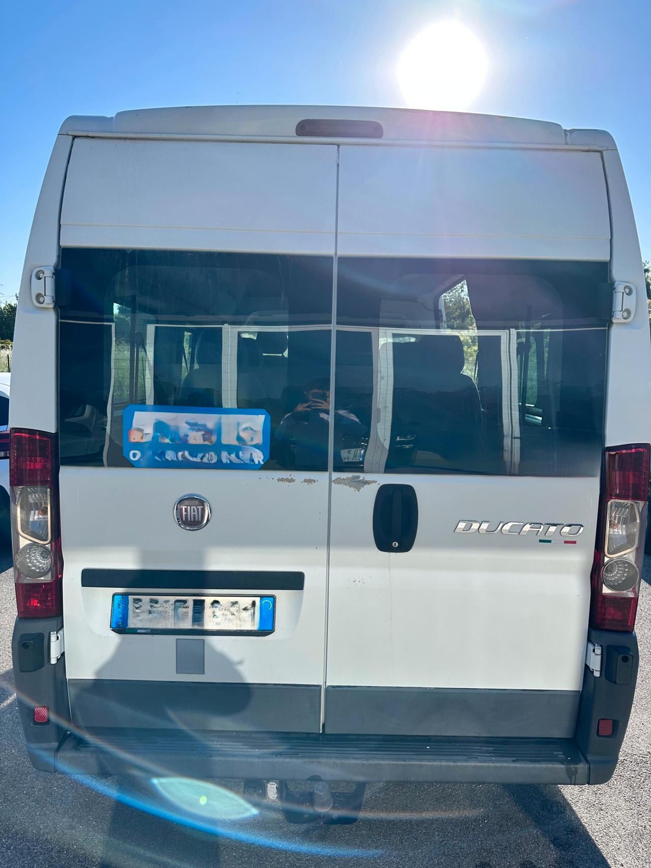 FIAT DUCATO 9 POSTI 33 2.3 MJT PL-TM PANORAMA 9 POSTI PASSO LUNGO TETTO ALTO GANCIO TRAINO