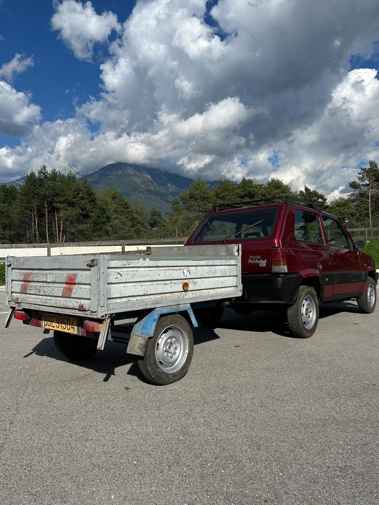 Fiat Panda 4x4 con carrello unico proprietario