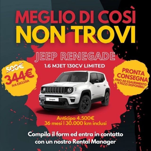 JEEP Renegade 1.6 Mjt 130 CV Limited