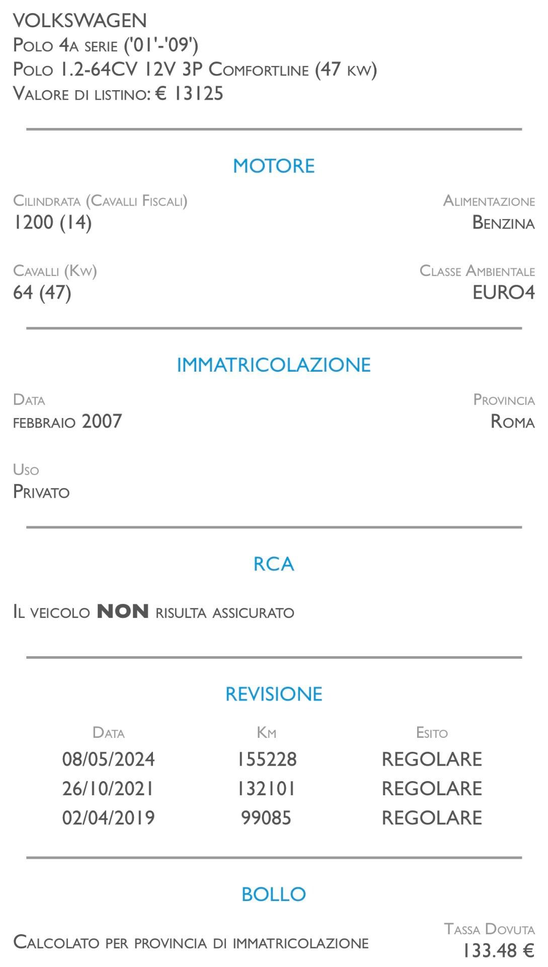 Volkswagen Polo 1.2/64CV 12V 5p. Comfortline - NEOPATENTATI
