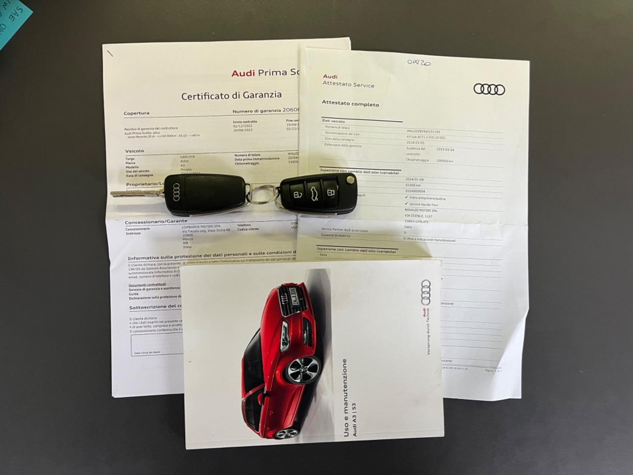 Audi A3 SPB 35 TFSI 150cv S tronic Sport