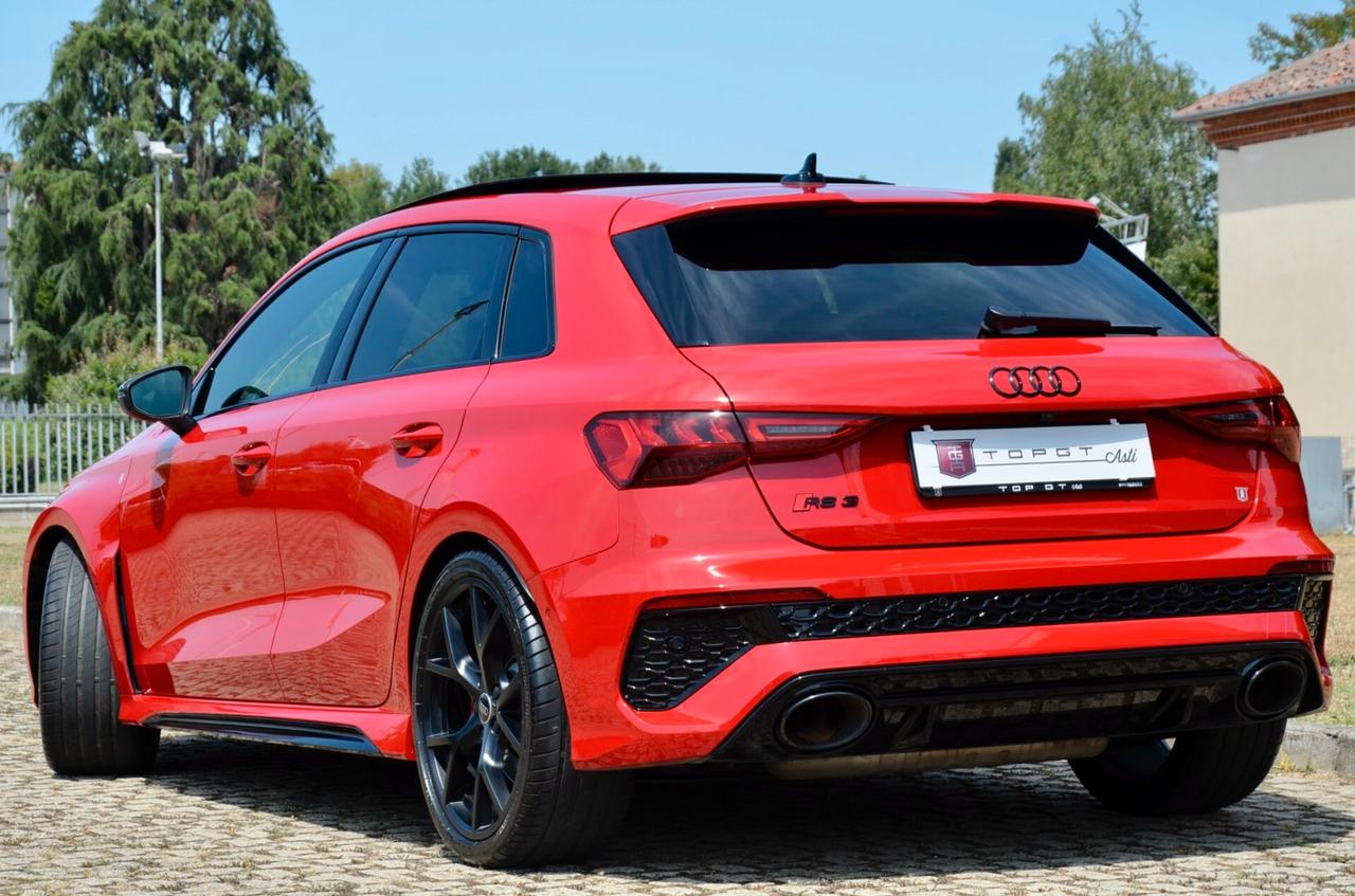 AUDI RS3 SPORTBACK 2.5 TFSI QUATTRO 400cv S-TRONIC, SERVICE AUDI, TETTO, DYNAMIC PACK, SCARICO, MATRIX, BANG & OLUFSEN, PERMUTE