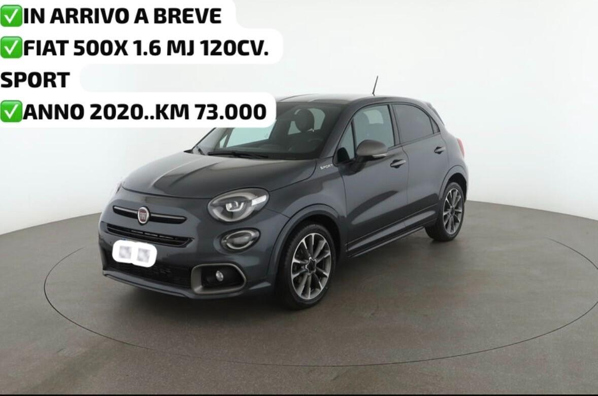 FIAT 500X SPORT 1.6 MJ 120 CV TETTO+NAVI+RETROCAMERA