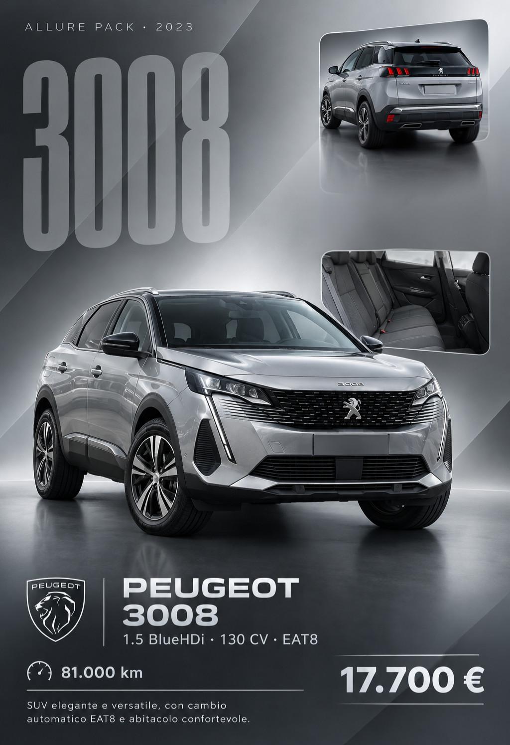 Peugeot 3008 3008 1.5 bluehdi Allure Pack s&s 130cv eat8