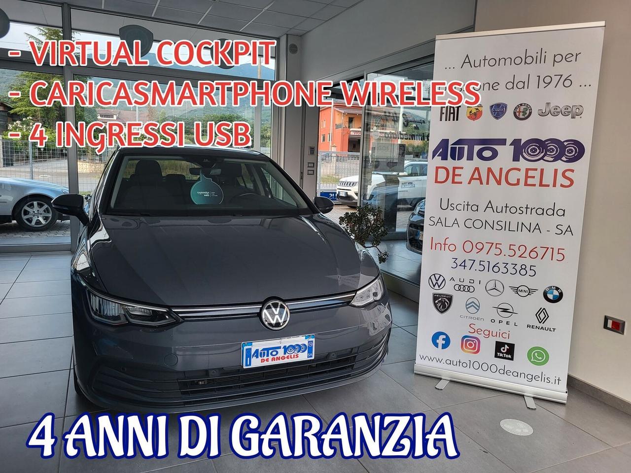 Volkswagen Golf SERIE 8 2.0 TDI EURO 6 CAMBIO MANUALE 6 MARCE *** VIRTUAL COCKPIT ***