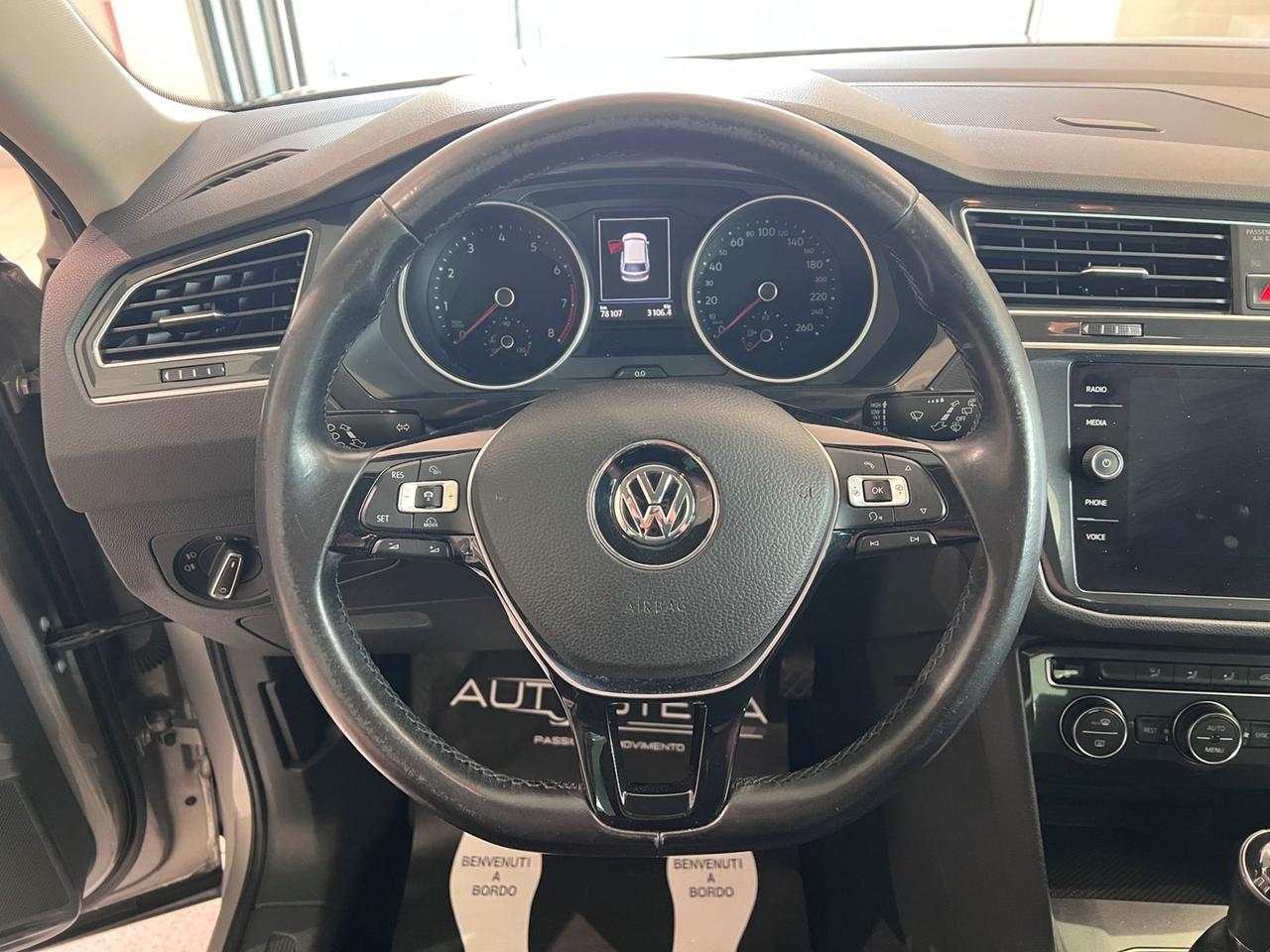 VOLKSWAGEN Tiguan II 2016 1.4 tsi Business 125cv - TAGLIANDI CERTIFICATI