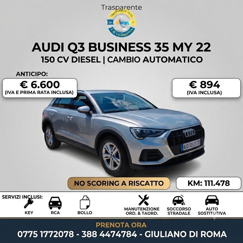 Audi Q3 35 TDI S tronic Business RENT TO BUY NO SCORING