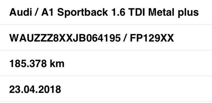 Audi A1 1.6 BICOLORE METAL PLUS