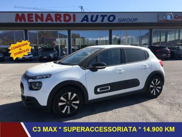 Citroën C3 PureTech 83 S&S Max 14.900 KM * CERCHI LEGA + VETRI SCURI