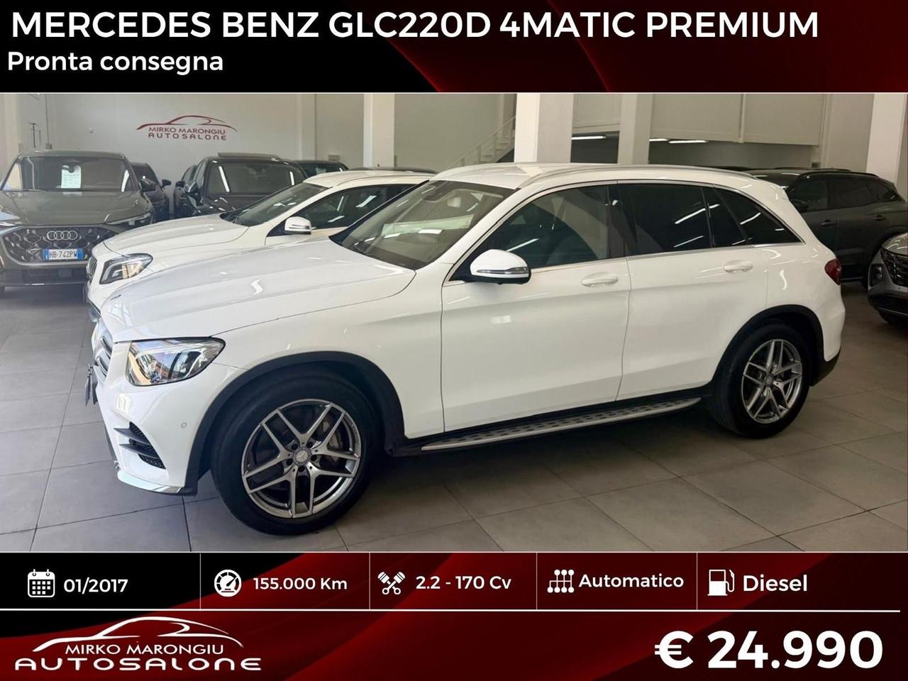Mercedes GLC 220 d 4Matic Premium FINANZIABILE