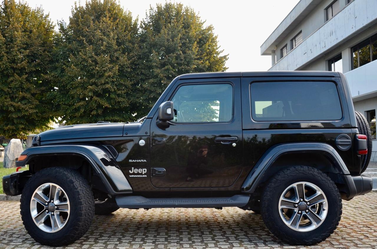 JEEP WRANGLER SAHARA 2.2 MJT 200cv AT8, UFF ITALIANA, SERVICE CON FATTURE, EURO 6D, FARI LED, KEYLESS, NAVI, RETROCAMERA, PERMUTE
