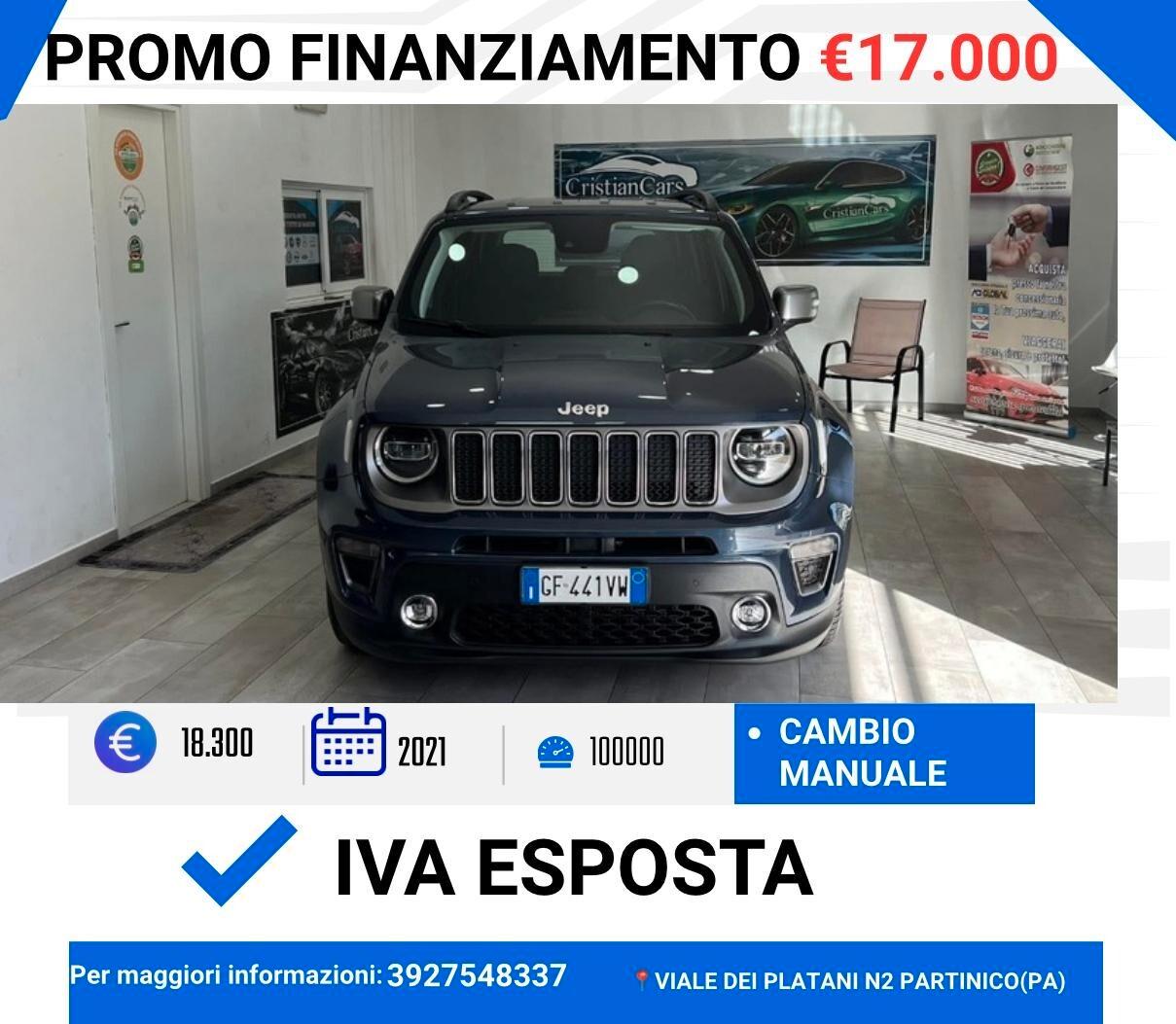 Jeep Renegade 1.6 Mjt 130 CV Limited.PROMO FINANZIAMENTO