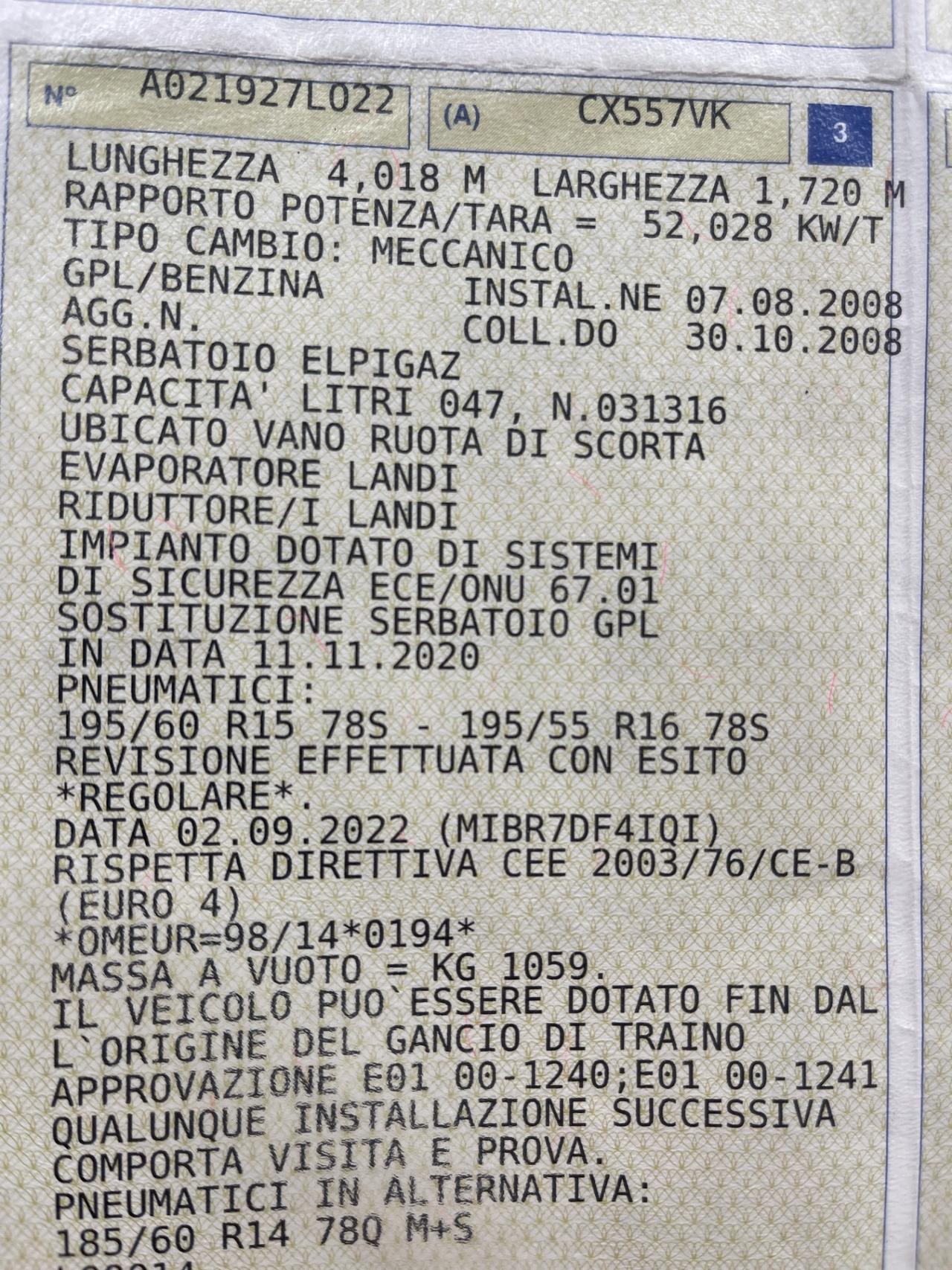 Ford Fusion 1.4 euro4 benzina-gpl 2030