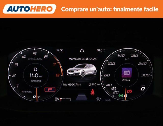 CUPRA Leon 2.0 TSI 190 CV DSG