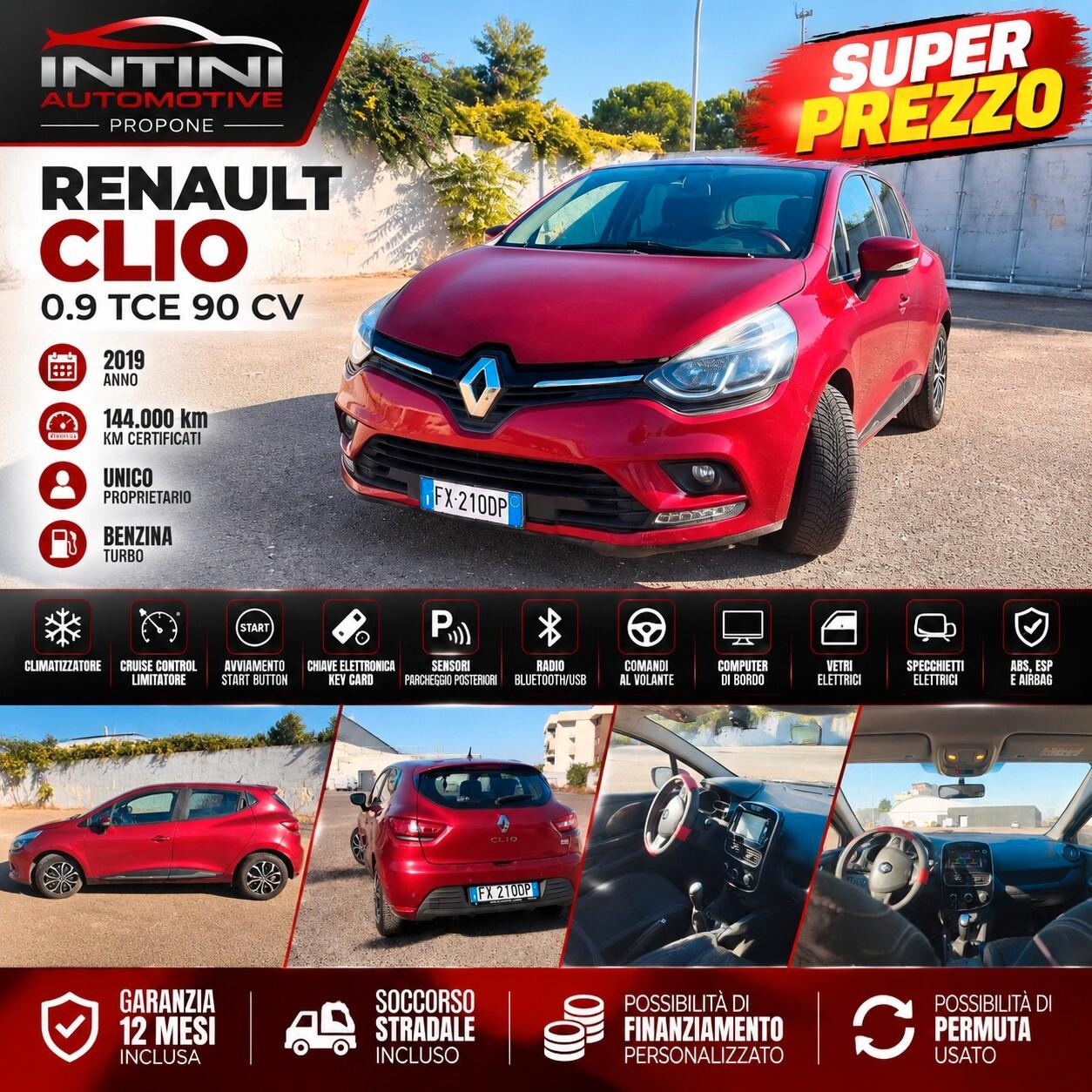 Renault Clio TCe 12V 75 CV 5 porte (12 mesi di garanzia)