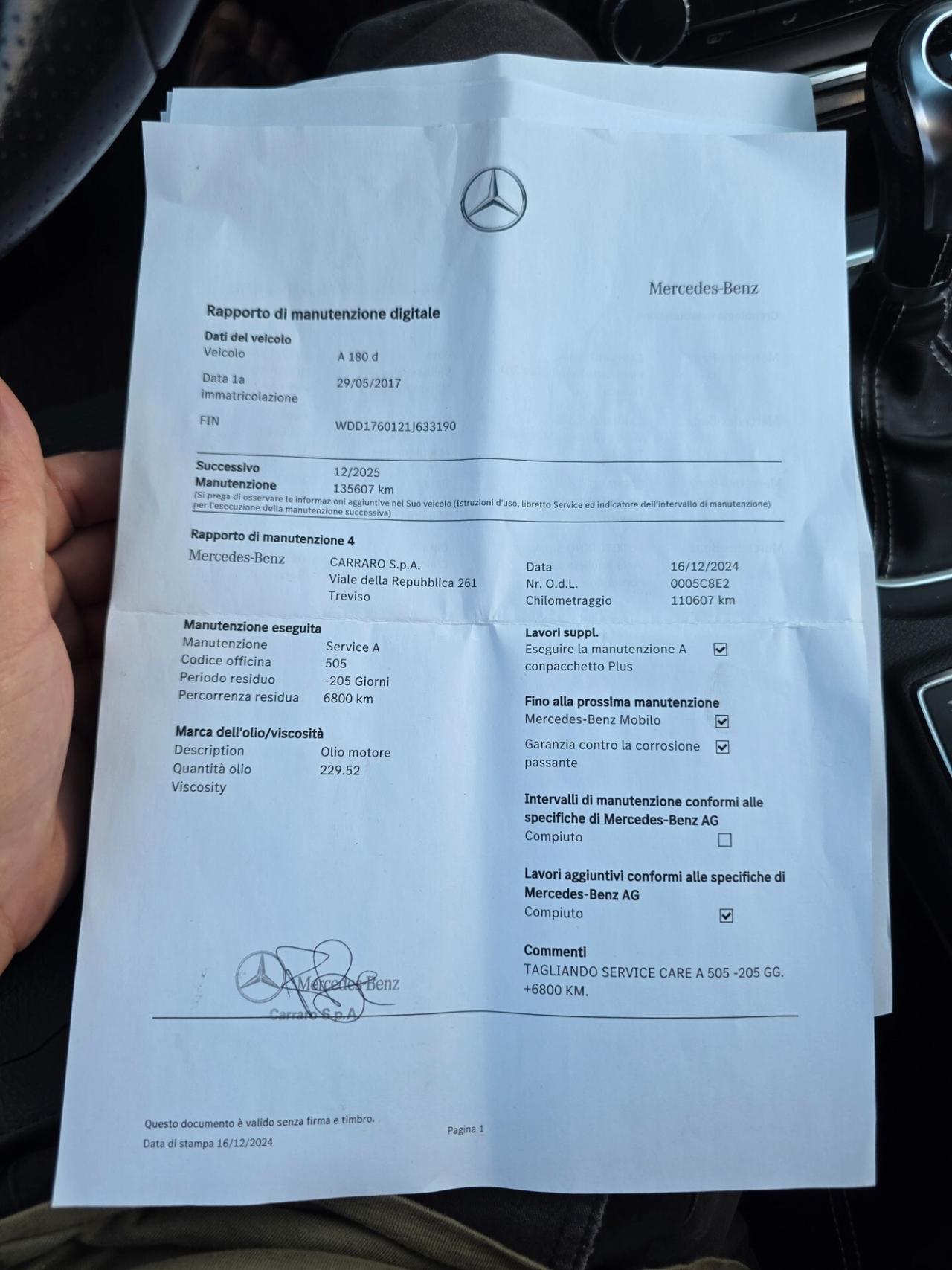 Mercedes-benz A 180 d Sport perfetta garantita 12 mesi