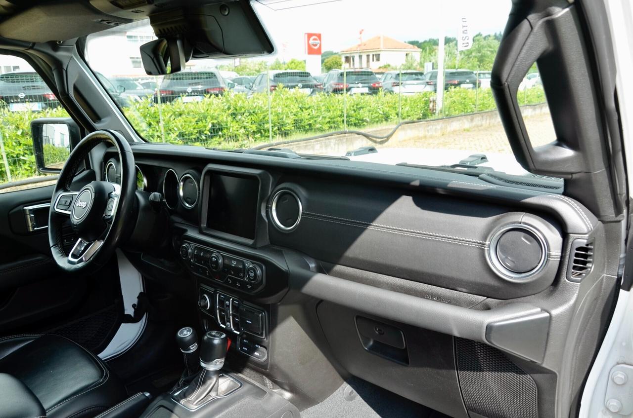 JEEP WRANGLER UNLIMITED 2.0 PHEV SAHARA 4xe 380cv AUTO, IVA COMPRESA, UFF ITALIANA, HI-FI ALPINE, FARI LED, PERMUTE