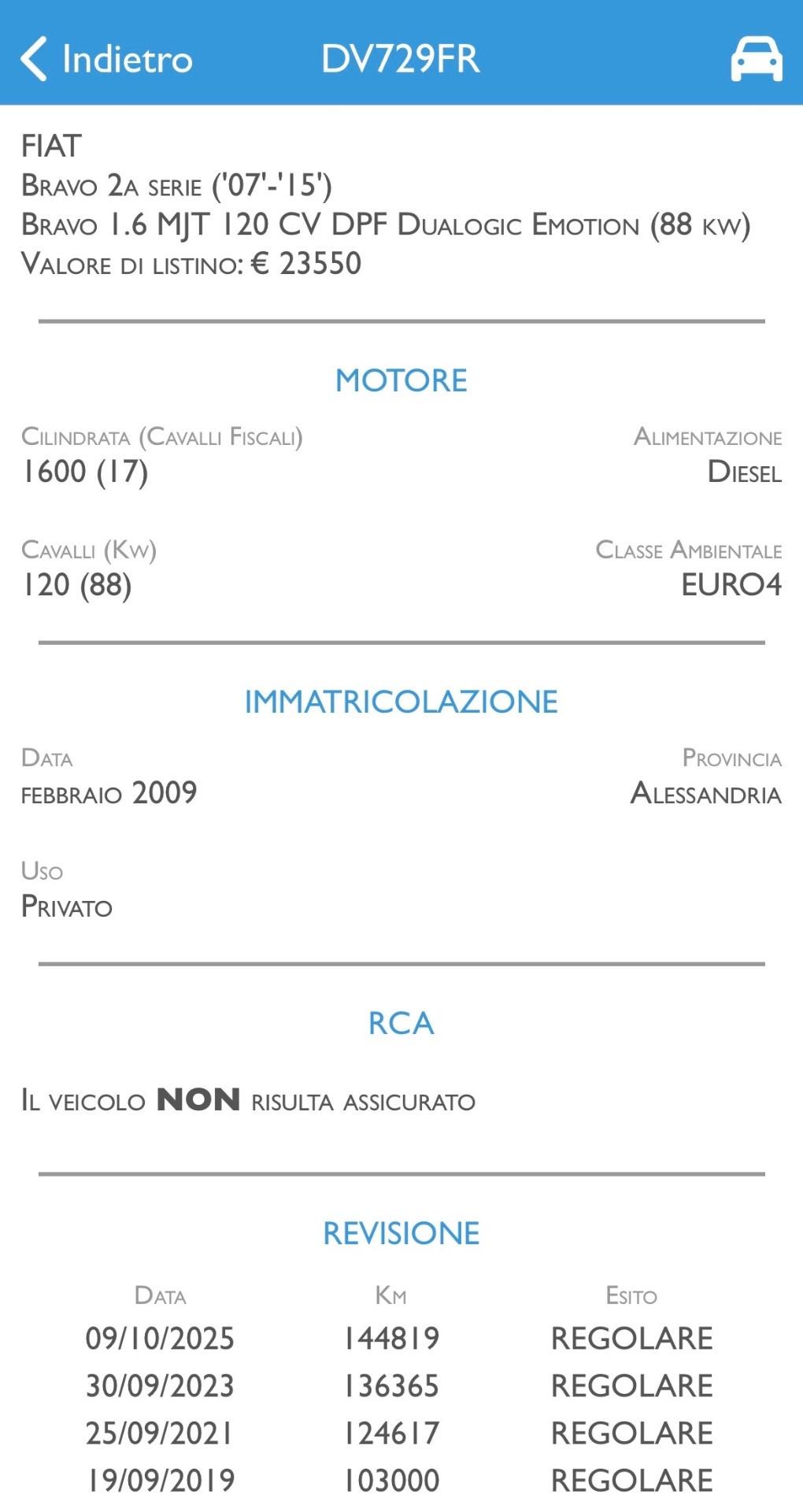 FIAT BRAVO 1.6 MJT CAMBIO AUTOMATICO