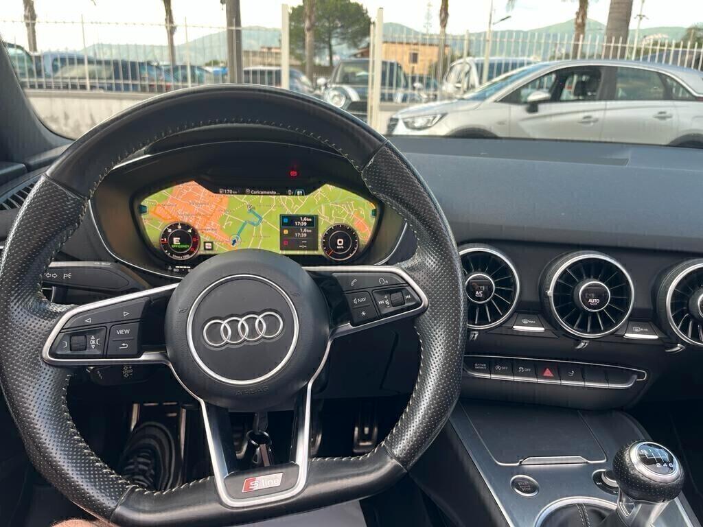 Audi TT CABRIO CAMBIO MANUALE S line cockpit diesel 2016