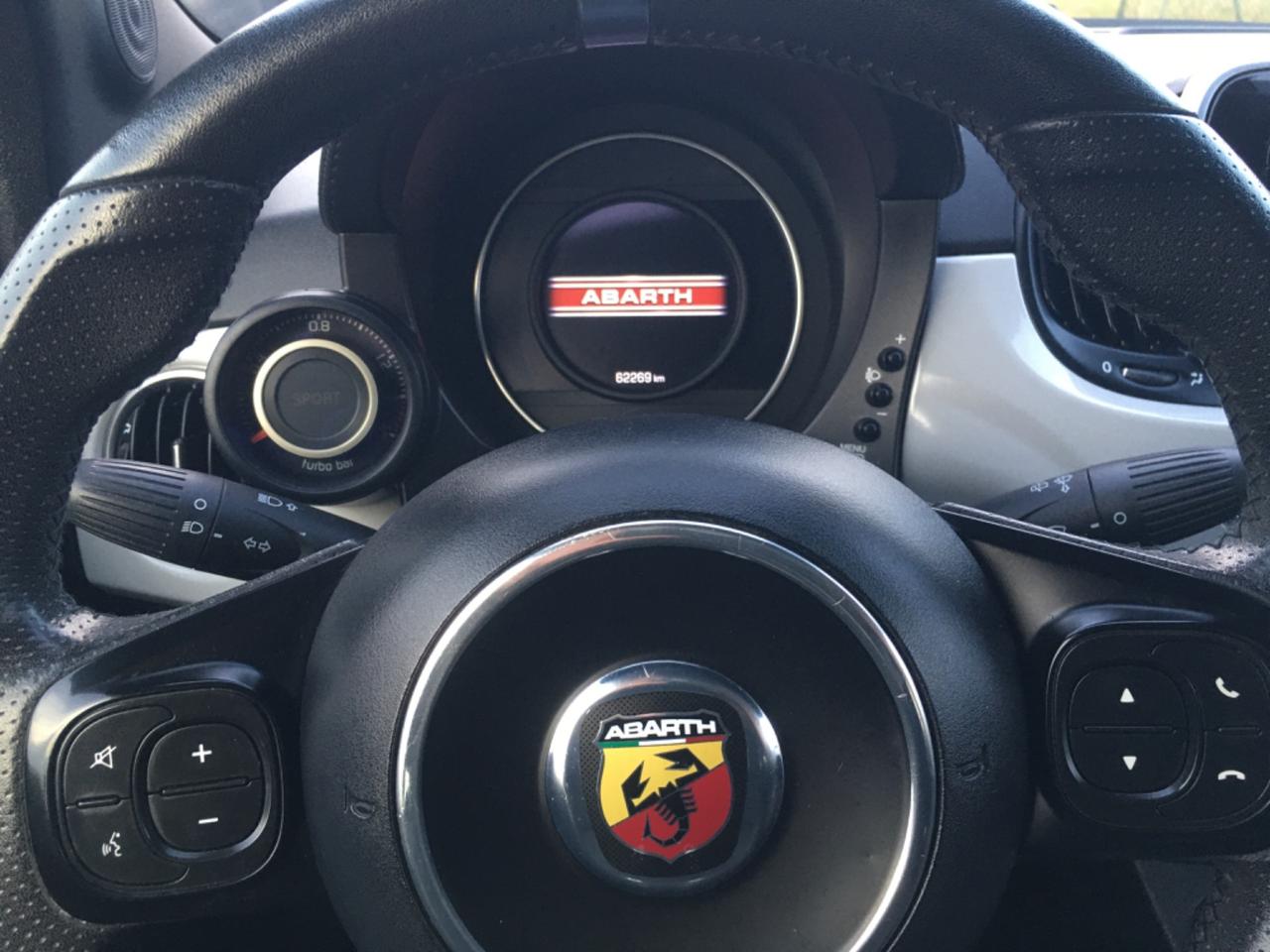 500 Abarth 595 grigio campovolo