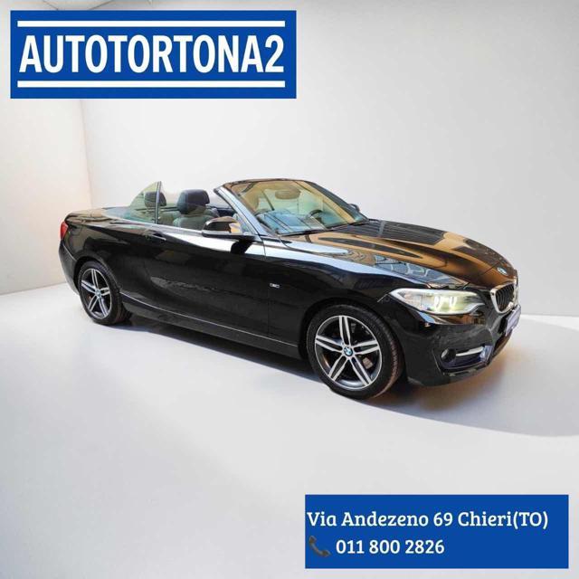 BMW 220 d Cabrio Sport PELLE-NAVI-LED-AUTOMATICA