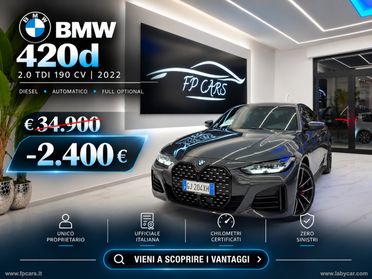 BMW 420d xDrive 48V Msport Pro