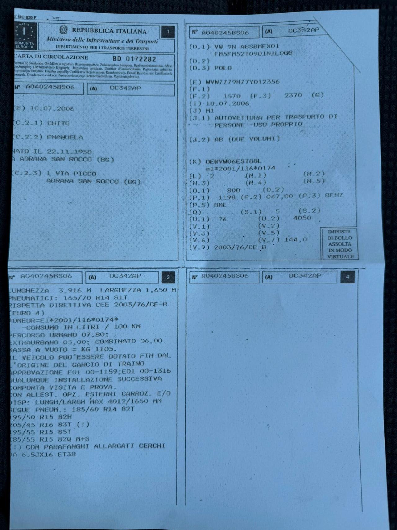 Volkswagen Polo 1.2 Benzina 64CV 12V 5p.